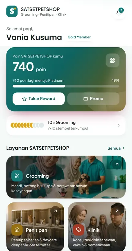 Aplikasi PWA untuk Pet Shop